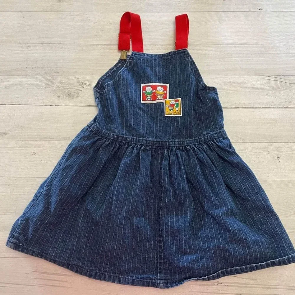 vintage‎ OshKosh B’Gosh denim jumper size 6